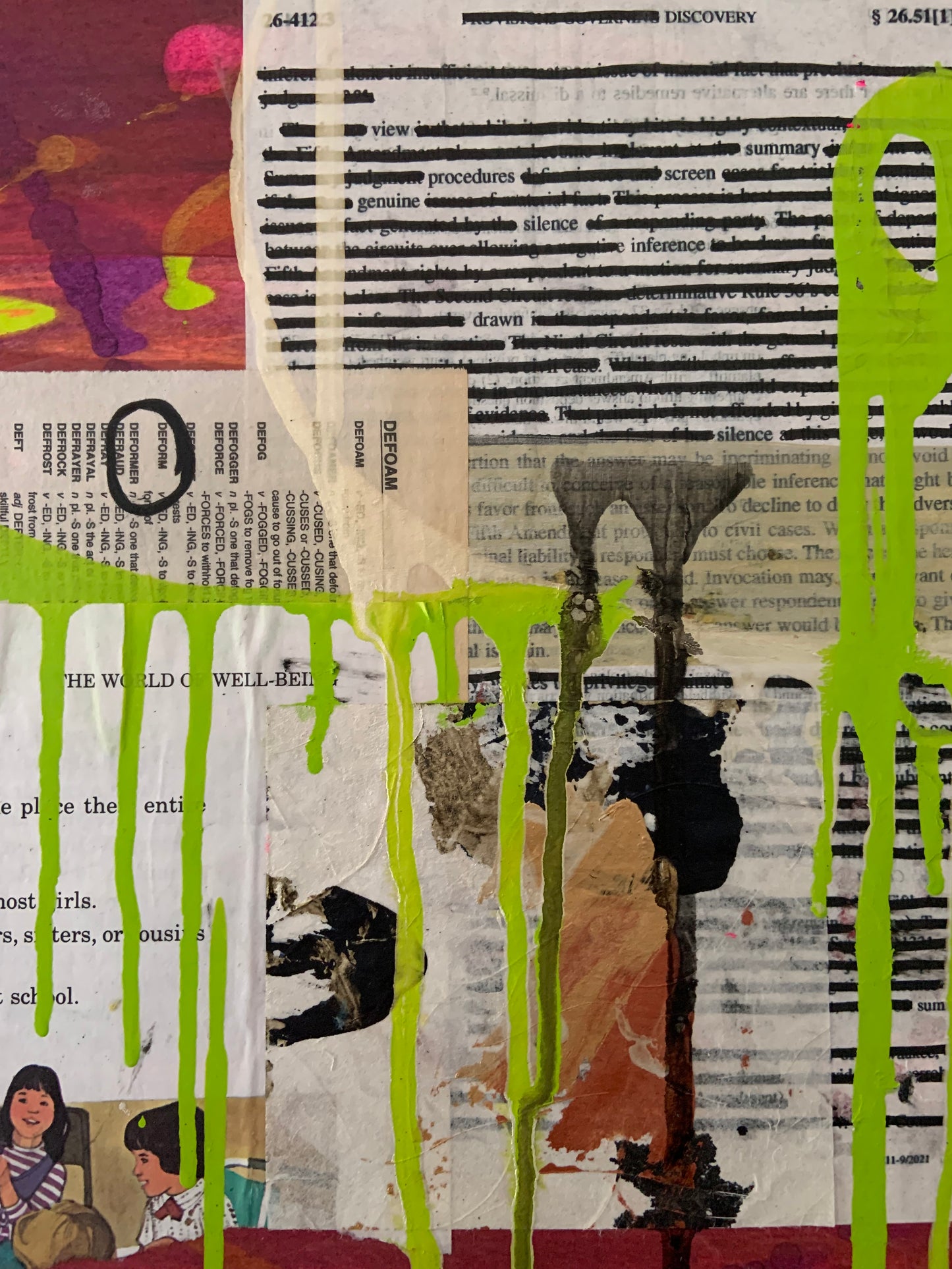 Deformer - 16x20" Original Mixed Media - Words Collection
