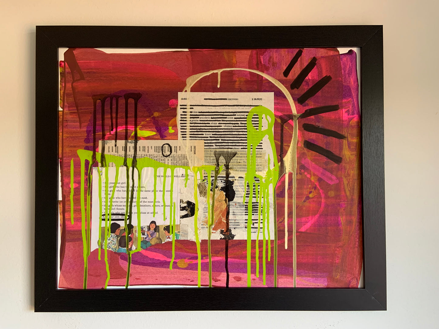 Deformer - 16x20" Original Mixed Media - Words Collection